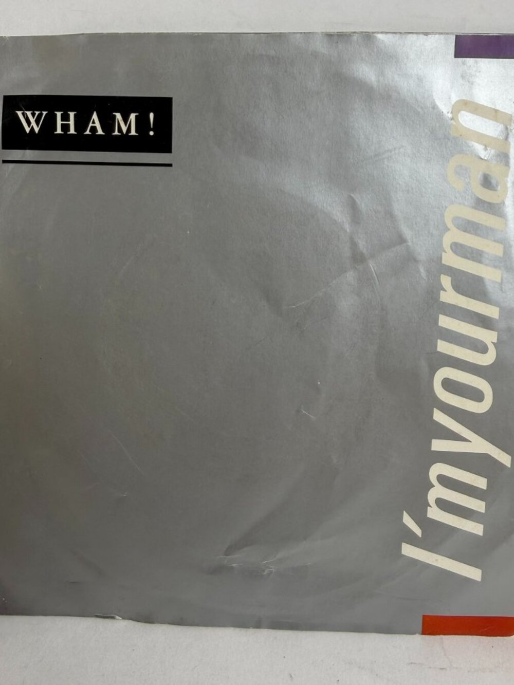 Wham! I'm Your Man 1985 7" 45 RPM Picture Sleeve ⚠️Vinyl Poster Cover Only⚠️